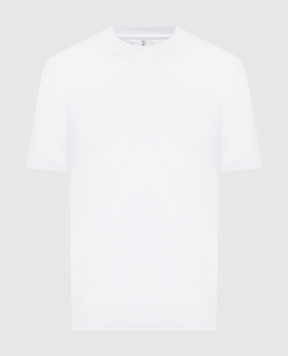 Brunello Cucinelli Біла футболка прямого крою M0B131308