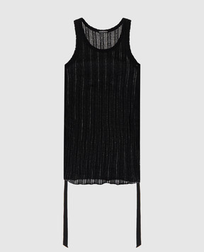 Ann Demeulemeester Черная майка Mara B0011982FA736