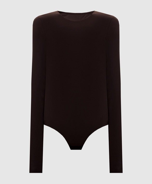 Maison Margiela MM6 Коричневый боди с эмблемой S62NA0085S20518