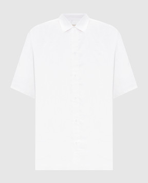 Trussardi Біла сорочка з короткими рукавами з льону 5027N000034NMS109T19