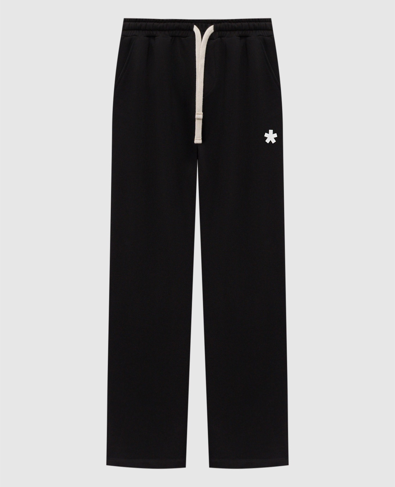 

Черные спортивные брюки с принтом эмблемы, Черный, Спортивные штаны