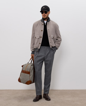 Brunello Cucinelli Джемпер черного цвета из кашемира M2200124
