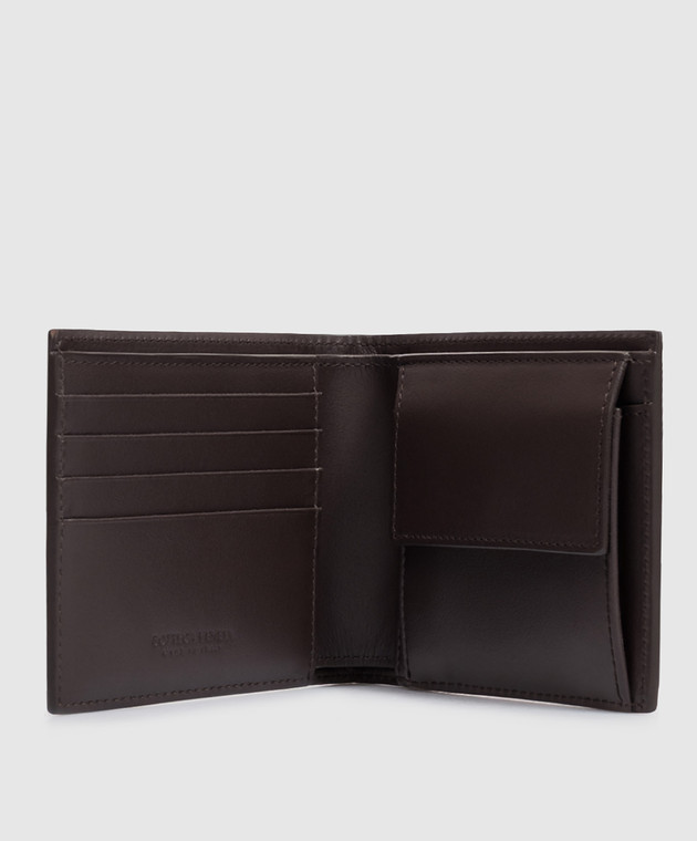 Bottega Veneta Коричневый кожаный портмоне Intrecciato 749412VCPQ4 изображение 3