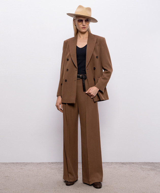 Brunello Cucinelli Темно-сіра майка з ланцюжком моніль MPTC8BJ312 зображення 2