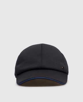 Stefano Ricci Детская черная кепка из шерсти YCV61TX08EMA0033