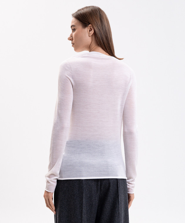 Carven Джемпер кольору айворі з вовни 6262K21181 зображення 4