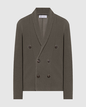 Brunello Cucinelli Зеленый кардиган M2873346