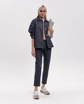 Max Mara Синие брюки VAMPATA MMLVAMPATA