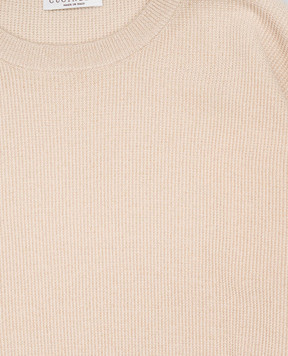 Brunello Cucinelli Дитячий бежевий джемпер з люрексом BAZM23000B
