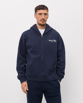 Sporty & Rich Синяя спортивная куртка с принтом логотипа ST08865264BL106