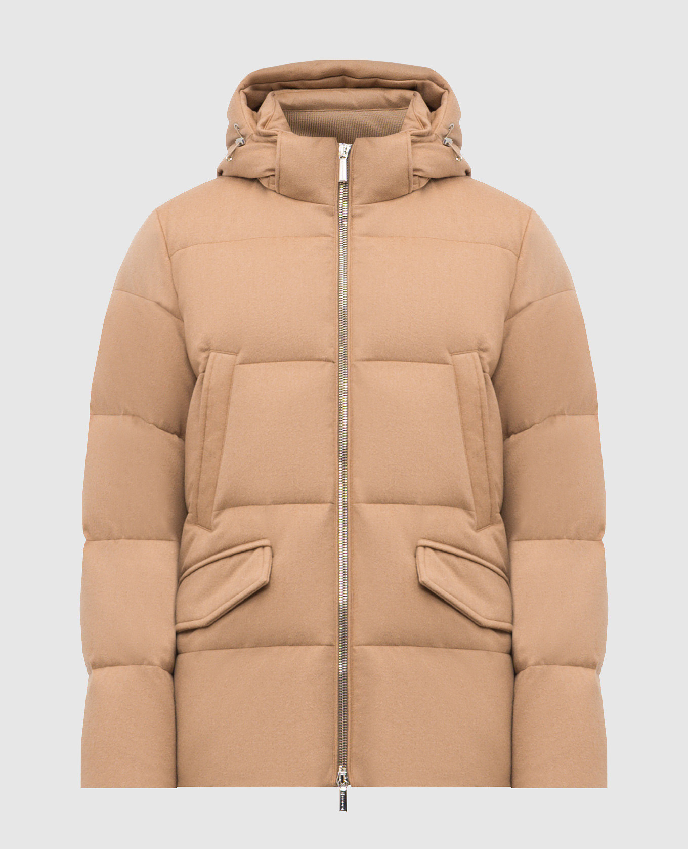 

Бежевый пуховик VALLS из шерсти верблюда, Пуховики