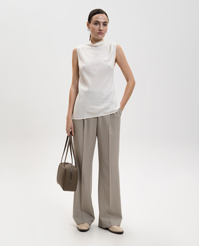 The Row Сірі штани з вовни Virgil 10539W2812