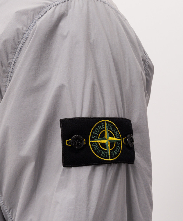 Stone Island Блакитна куртка з патчем логотипа L2S15Q100021S0474 зображення 5