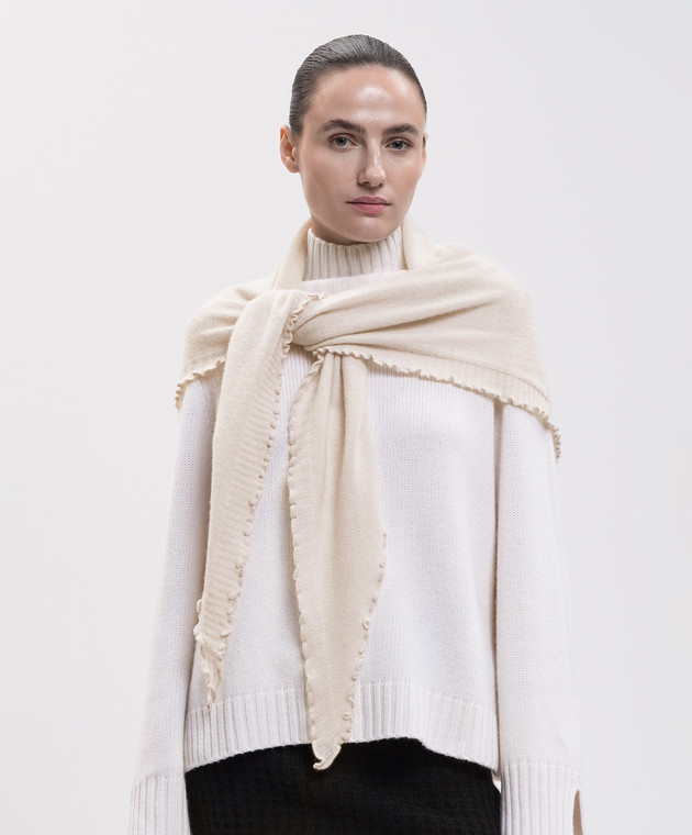 Allude Бежевий бактус з кашеміру 26511220 зображення 2