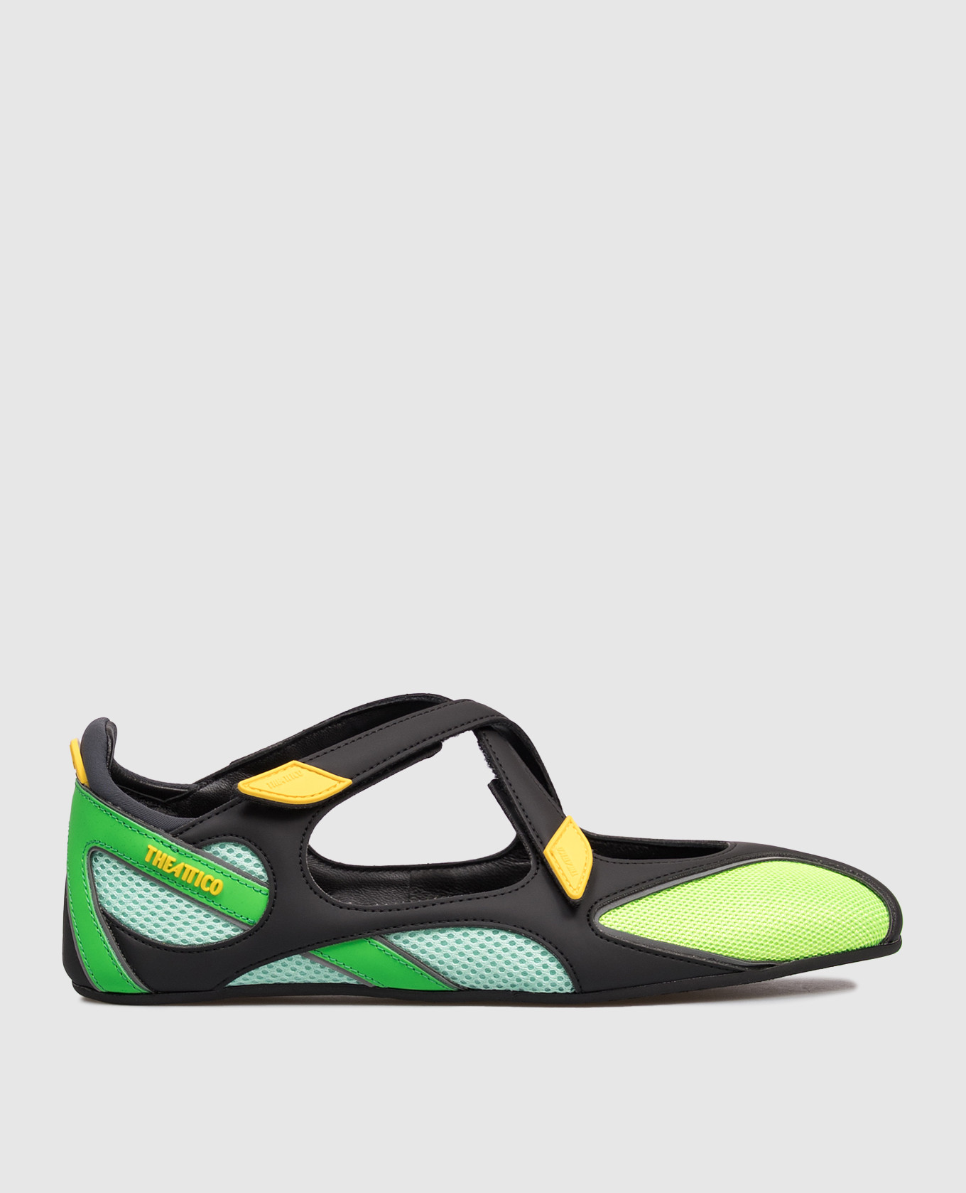 

Зеленые балетки Floor 01 с логотипом, Зеленый, Балетки