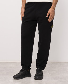 Stone Island Чорні джогери з патчем логотипа L2S156200002S0051