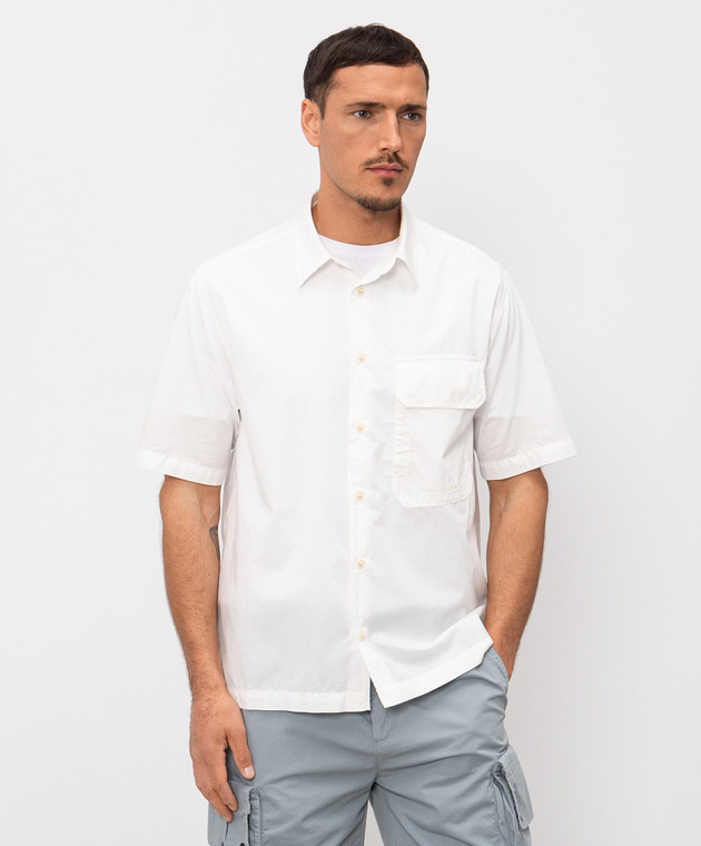 C.P. Company Белая рубашка с короткими рукавами MSH231A005328G изображение 3