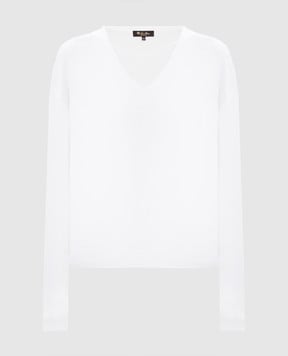 Loro Piana Білий пуловер Sorbonne з шовком FAM0701sh