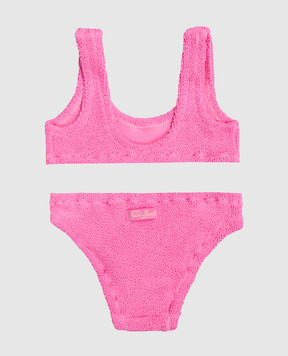 MC2 SAINT BARTH Дитячий рожевий гофрований купальник Baker BAK000200044L