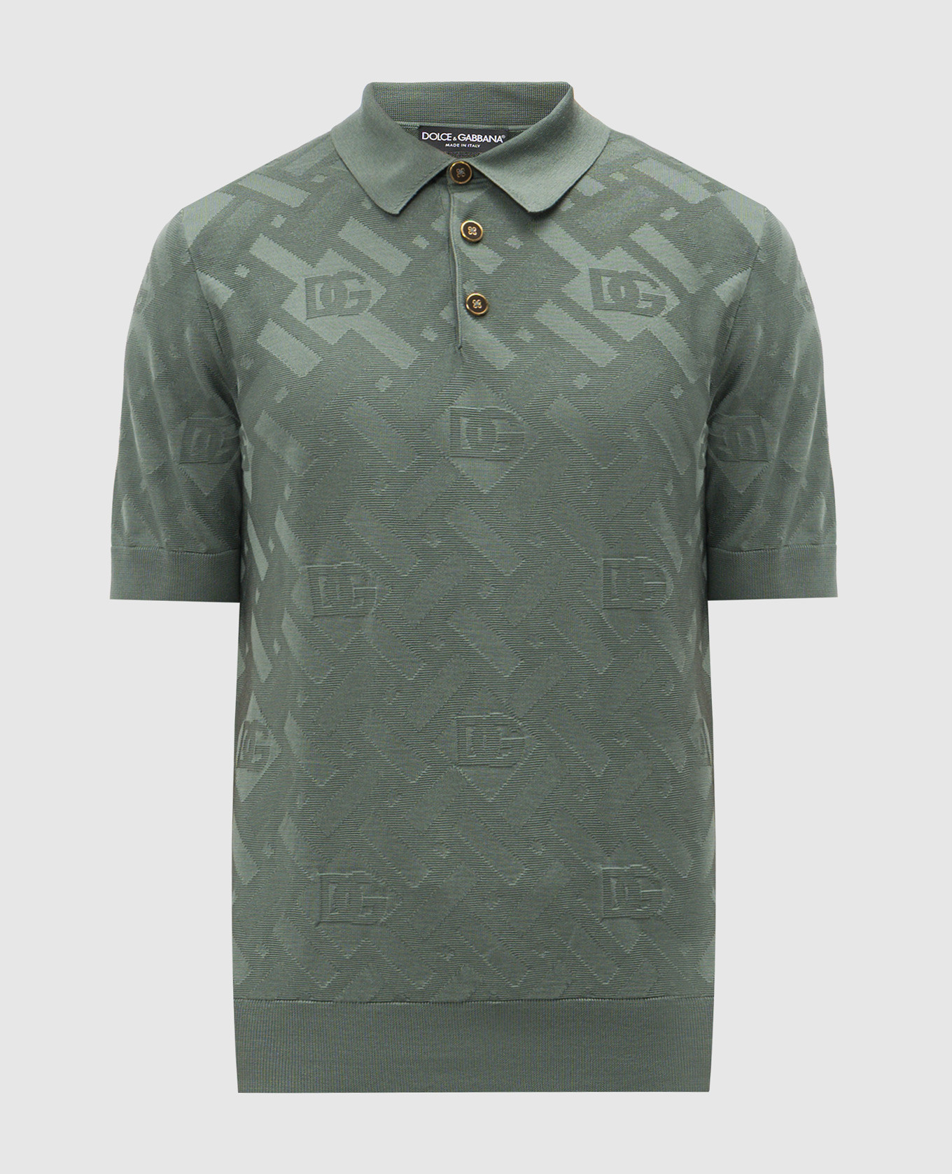 

Зеленое поло из шелка, Зеленый, Поло