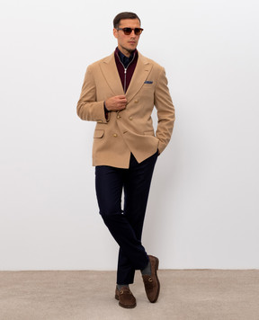 Brunello Cucinelli Кардиган бордового кольору з кашеміру M2200106