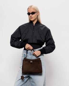 Balenciaga Коричневая замшевая сумка Rodeo 7897792AB4G