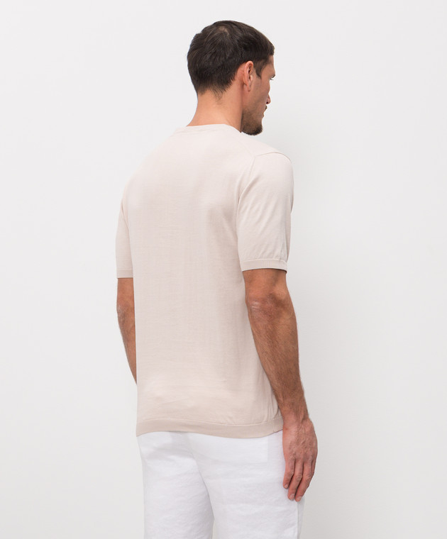 MooRER Бежевая футболка JUDE JUDESI5 изображение 4
