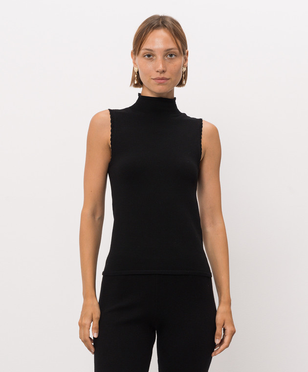 Twinset Черный топ 262TP3034 изображение 3
