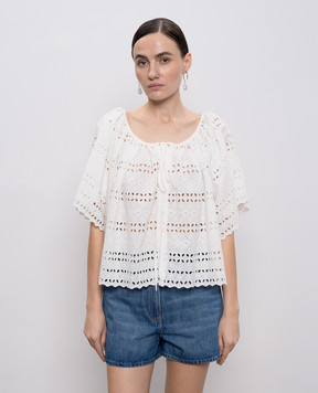 Faithfull Біла блуза Mitla з вишивкою бродері FF4162RBW