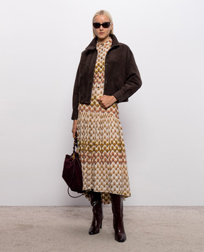 Missoni Бежевая юбка миди с люрексом DS26WH02BR015L