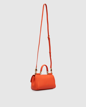 Dolce&Gabbana Помаранчева шкіряна сумка My Sicily BB7864B7321