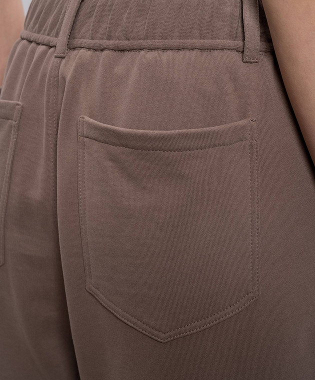 Brunello Cucinelli Коричневые спортивные штаны MN05NHF499 изображение 5