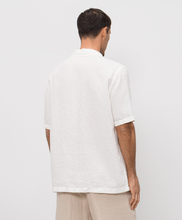 Peserico Біла сорочка з льону R56047T002494 зображення 4