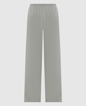 Max Mara Зелені штани MAGA із шовку MXPMAGA