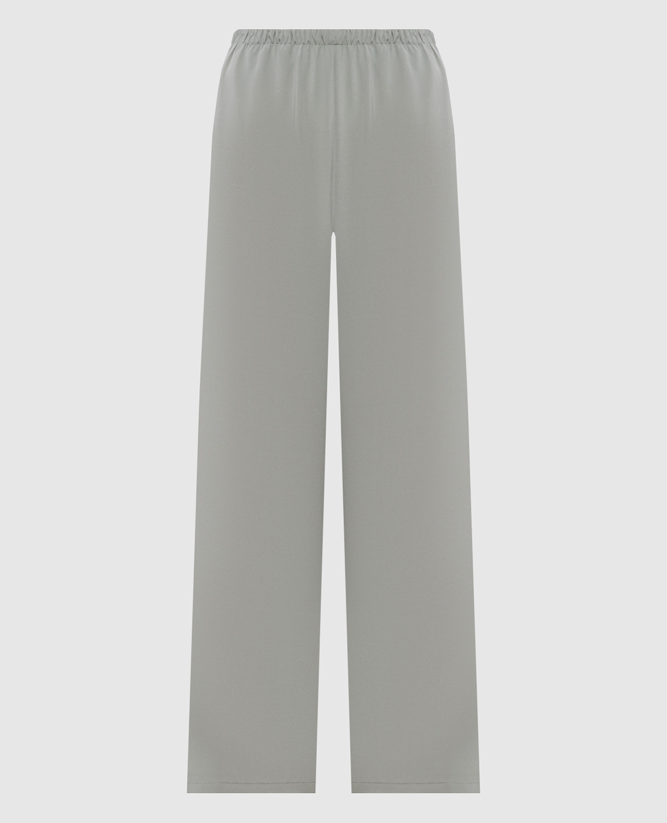 Зеленые брюки MAGA из шелка