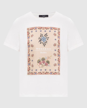 Max Mara Weekend Белая футболка PANTERA с принтом WKDPANTERA