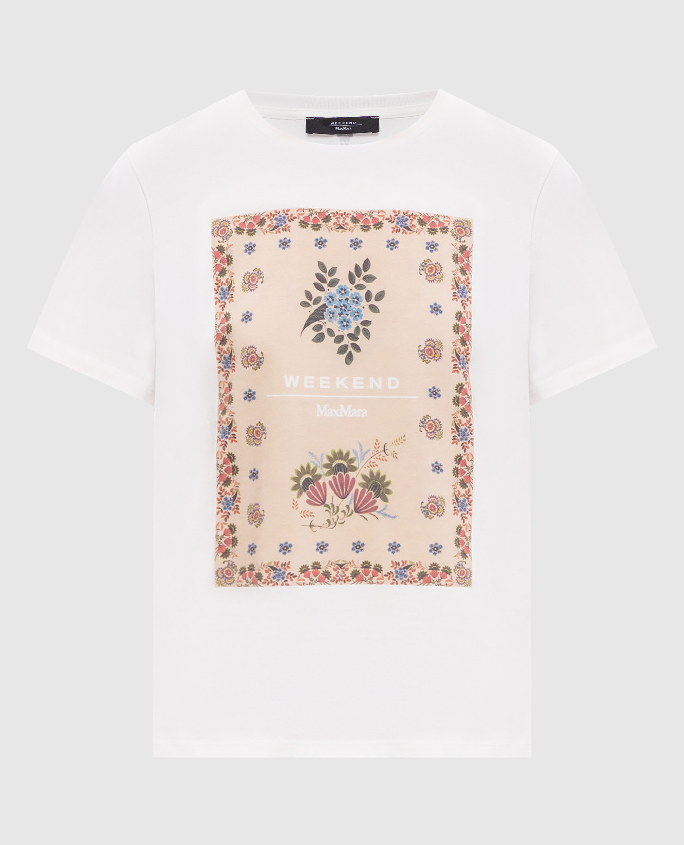 Белая футболка PANTERA с принтом