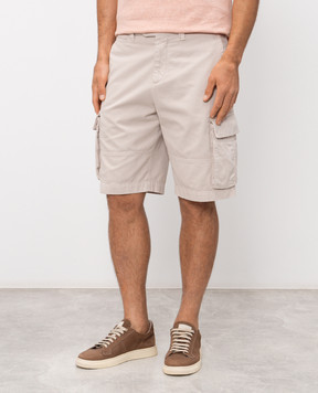 Brunello Cucinelli Бежеві шорти-карго M252DL0510