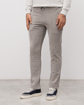 Doriani Cashmere Сірі вельветові штани P161TCT160F193T160