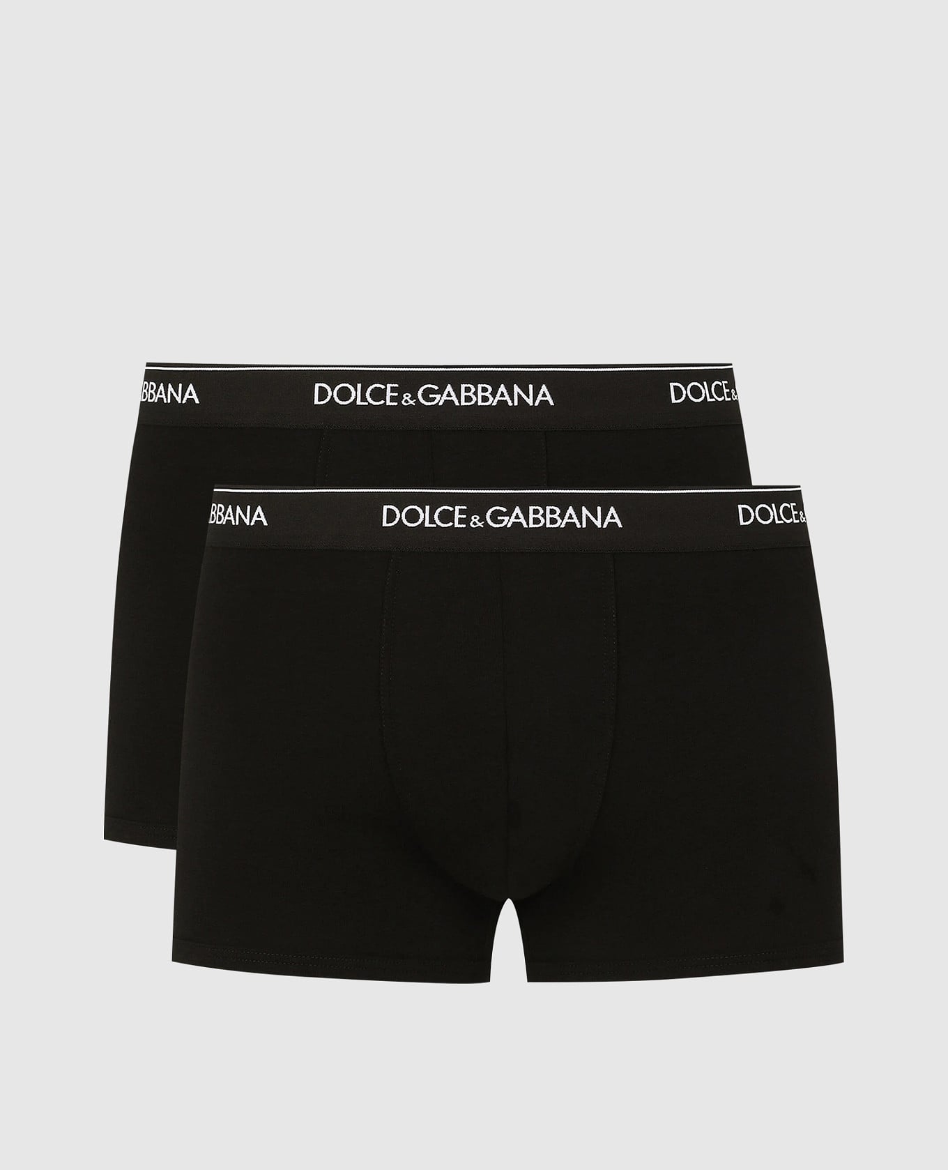 Набор черных трусов с логотипом узором