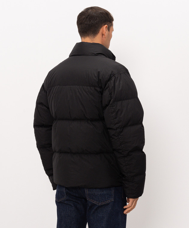 Stone Island Чорний пуховик з патчем логотипа L2S154100109S0A23 зображення 4