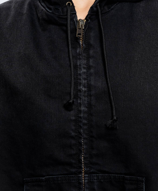 Vetements Черная джинсовая куртка MH27DJ067Bw изображение 5