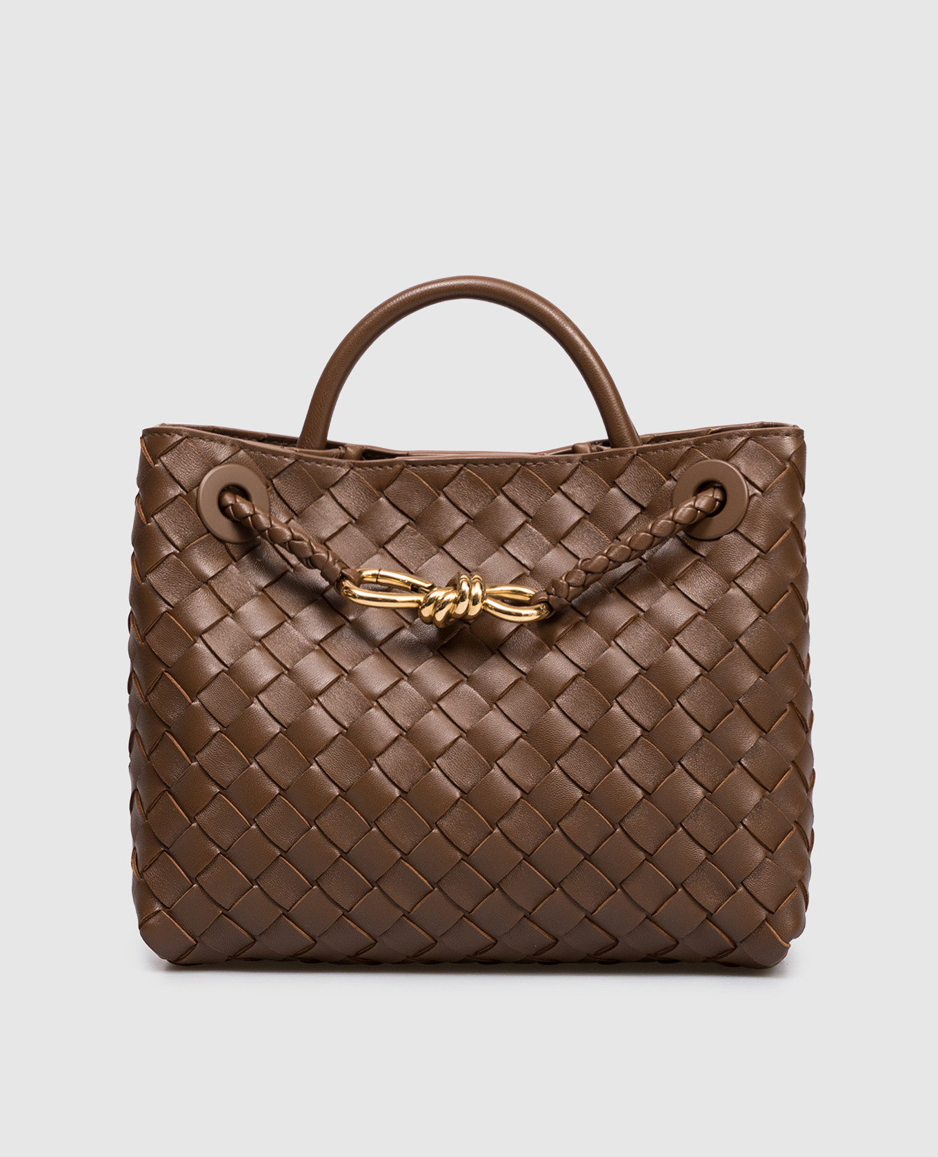 Коричневая кожаная сумка Andiamo