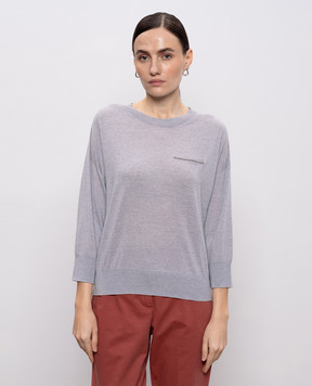 Peserico Сірий джемпер з вовни A99060F18K09169