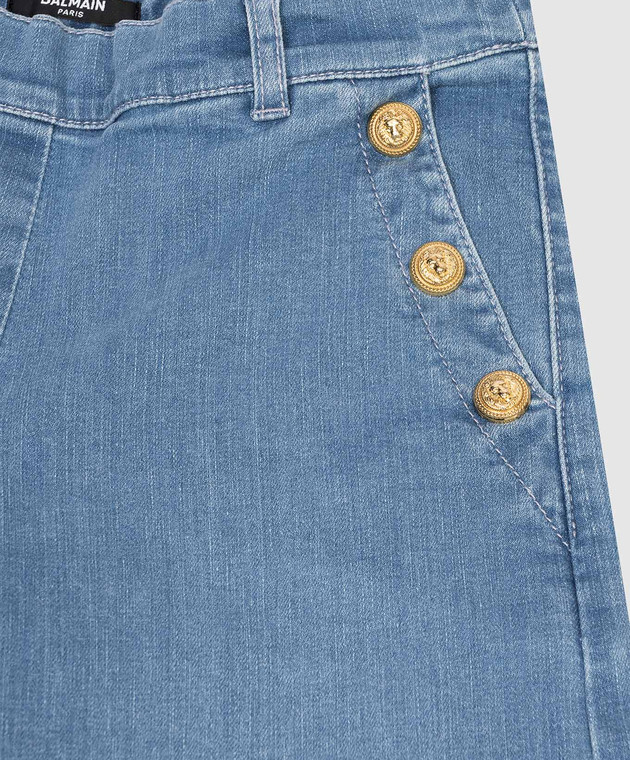 Balmain Детские синие джинсы BY6C10Z3664810 изображение 3