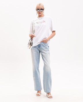 Off-White Біла футболка Dream Arrow 29A00302T