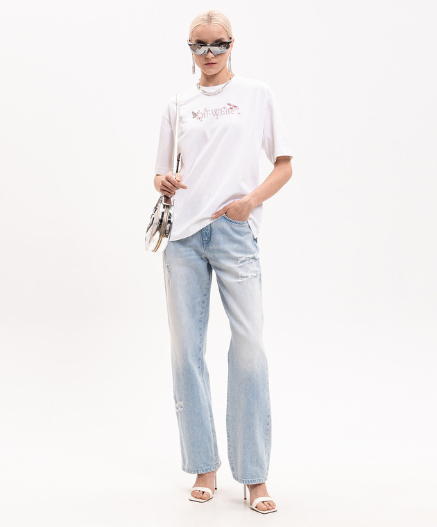 Off-White Біла футболка Dream Arrow 29A00302T зображення 2
