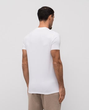 Tom Ford Біла футболка з нашивкою логотипа T4M081410