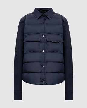 Brunello Cucinelli Синяя пуховая куртка MD5987696P