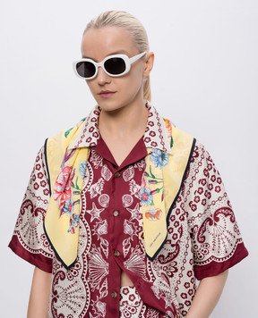 MANTERO 1902 Жовта хустка Lanai Bay із шовку 0912F0023G57620